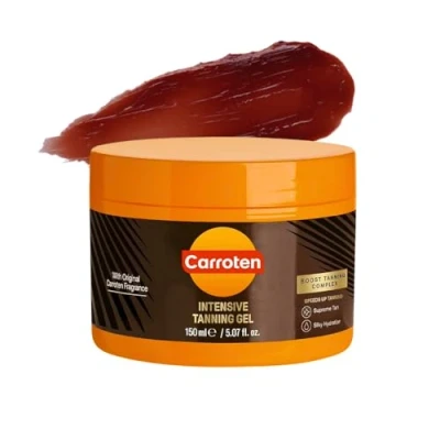Image de Carroten Intensive Tanning Gel 150ml Accelerateur de Bronzage Huile Activateur avec Cocohuile et Vitamines A &amp; E SPF0