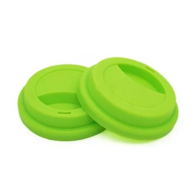 Image de NanTun Couvercles en Silicone Anti fuite Réutilisables, Vert 2 pièces