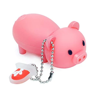 Image de LEIZHAN Clé USB Porc,Flash Drive 2.0 Pendrive en Silicone 32Go