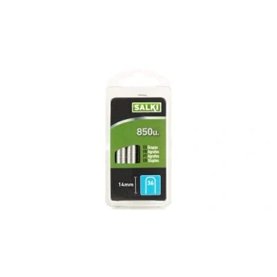 Image de SALKI Agrafes en Fil n36 de 14mm Pack 850 Unités Parfait pour Agrafage Câbles