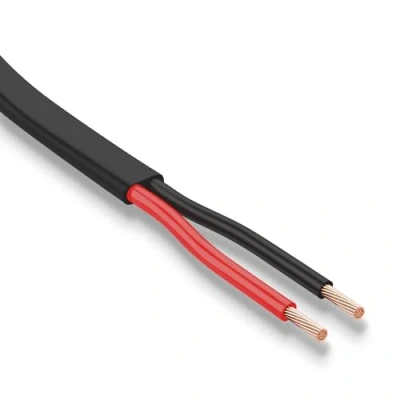 Image de AOHEWEI 2 x 0,75 mm² câble Plat Double à conducteurs Fil électrique en cuivre 5 V 12 24 60 V, de Bateau Automobile Rouge/Noir paroi Fine 5/10/20/50 mètres