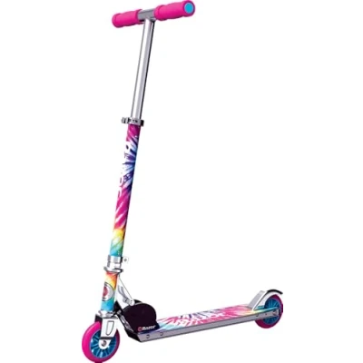 Image de Scooter Razor A Kick, édition spéciale Tie Dye Graphic, Pliant en Aluminium pour Enfants