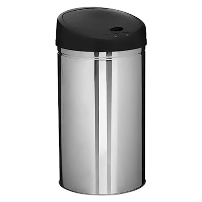 Image de Five Poubelle Ronde en INOX 42 litres Sensor Ouverture et Fermeture Automatique