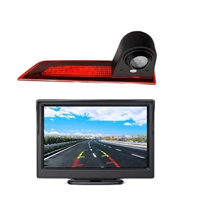 Image de Set: Caméras de recul 3ème feu Stop + Stand Alone Moniteur 10,9cm (4,3 Pouces) pour Ford Transit Custom V362 2012 2018 Door Brake Light Rear Parking Reversing Camera