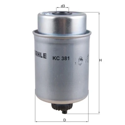 Image de MAHLE ORIGINAL KC 381 Filtre à Carburant vissé