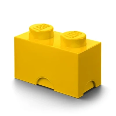 Image de Room Copenhagen 40021732 Brique de rangement empilable 2, Plastique, Jaune