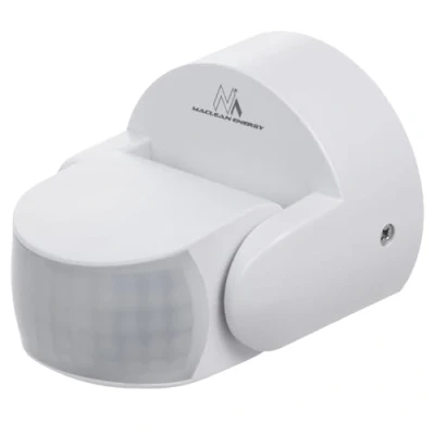 Image de Détecteur de Mouvement Maclean PIR, Infrarouge, IP65, Blanc, portée 12m, Charge Max. 600/1200W, MCE468 W