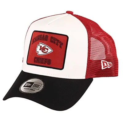 Image de New Era Kansas City Chiefs NFL Patch A Frame Adjustable Trucker Cap One Size