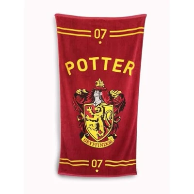 Image de Groovy Uk Harry Potter Quidditch Serviette, 150 cm Longueur x 75 Largeur, Noir/Yellow/Bourgogne/l&#039;or