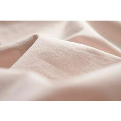 Image de L1NK STUDIO Drap Plat uni pour lit 90 cm (160X280cm) 100% Coton (Percale 200 Fils) Baby Pink