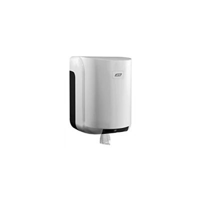 Image de JVD Distributeur Jumbo dévidoir Central Blanc, Convient pour Bobine Papier Format 450 au Diamètre Maxi 205 mm Cylindre Central, clé Inclus