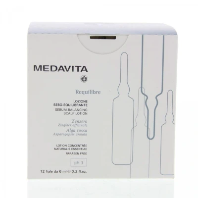 Image de Medavita Ampoules Requilibre Lotion cuir chevelu sébo régulateur 12x6ml
