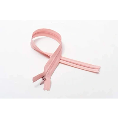 Image de LEDUC Trimz RVNAVN3 Fermeture Éclair Invisible, Nylon, Rose, 60 cm