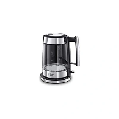 Image de Russell Hobbs Bouilloire Electrique en verre [Elegante &amp; puissante] Elegance (1,7L, 2200 W, Ecoulement parfait, Eclairage LED, Filtre anticalcaire, Ouverture auto., Ergonomique, Base 360) 23830 70