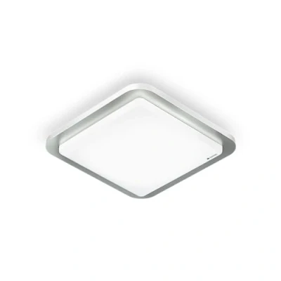 Image de Steinel Plafonnier RS LED D2 V3 avec détecteur de mouvement intégré Applique murale, capteur présence 360 Lampe à allumage automatique, acier inoxydable