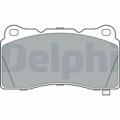 Image de DELPHI LP3362 Jeu de plaquettes frein avec indicateur d&#039;usure tôle anti bruit accessoires TESLA: Model S, CHEVROLET: Camaro VI Coupe