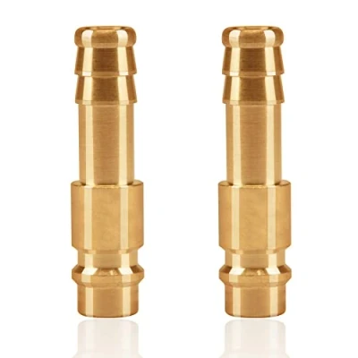 Image de 2pc buse de couplage à air comprimé 9mm laiton DN9 bouchon raccord tuyau prise soupape filetée
