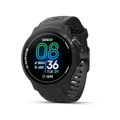 Image de COROS Pace Pro Montre GPS de Sport, écran Tactile AMOLED 1,3 Pouce, Notre processeur Le Plus Rapide à ce Jour, autonomie 20 Jours, Navigation avec Cartes mondiales Hors Ligne (Noire)