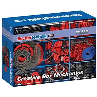 Image de fischertechnik Plus 554196 Creative Box Mechanics Sélection d&#039;éléments de Propulsion et Transmission, 290 pièces, Colourful, Centre