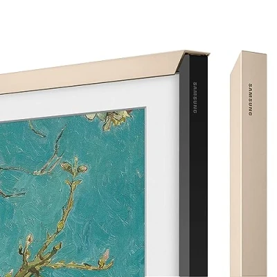 Image de Samsung The Frame Cadre TV 32&quot; Moderne Teck Accessoires pour (LC03C) Fixation par Aimant