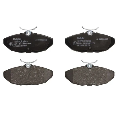 Image de DELPHI LP1505 Jeu de plaquettes frein non préparé pour indicateur d&#039;usure avec tôle anti bruit sans accessoires JAGUAR: S Type, X Type Berline