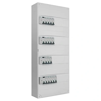 Image de Tableau 4 rangées pré équipé 1 inter. diff. 63A type AC + inter diff A 2 40A 16 disjoncteurs