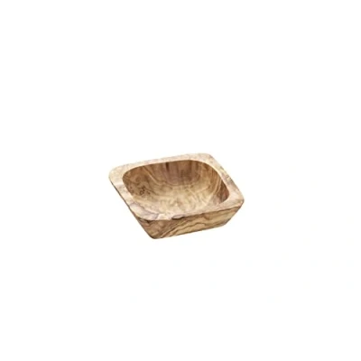 Image de APS Bol Olive 7,5 x cm Hauteur : 2,5 Bois d&#039;olivier 0,05 l (chaque pièce est unique. La couleur et le grain peuvent différer.)