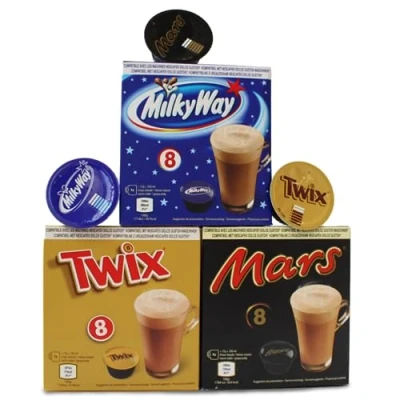 Image de Dolce Gusto Boissons au Chocolat 24 Capsules (8 Mars + 8 Twix Milky Way)
