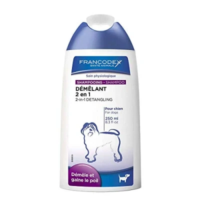 Image de Francodex Shampooing Démêlant 2 en 1 Chien 250 ML