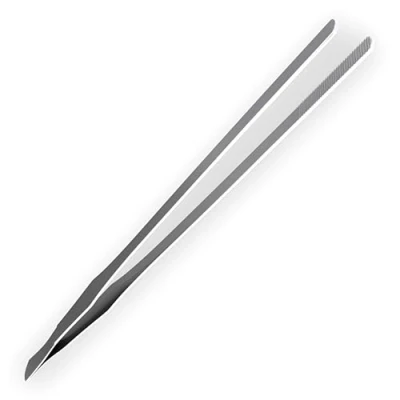 Image de MMOBIEL Pince en acier inoxydable 38 cm / 15 pouces longue avec une extrémité dentelée de précision pour l’aquascaping, le jardinage, la cuisine, travail industriel, l&#039;utilisation laboratoire