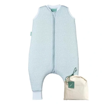 Image de molis&amp;co Gigoteuse pour bébé avec Pieds Tog 2.5 Turbulette Hiver Bébé, Fille Garçon 100% Coton (certifiée Oeko TEX) Grey Print (6 Ans)