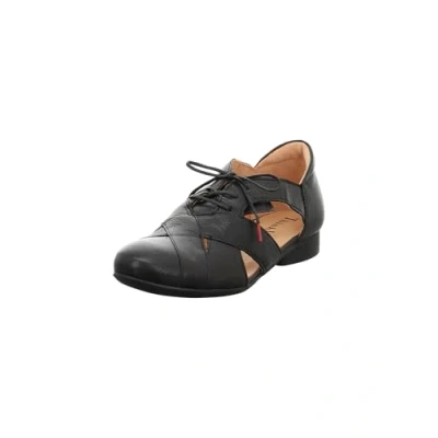 Image de Think! Damen GUAD2 chromfrei gegerbte nachhaltige Halbschuhe, Schwarz 0000