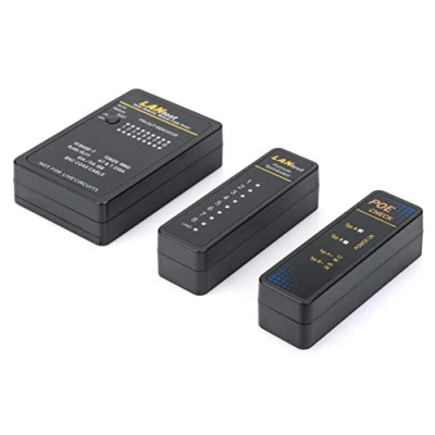 Image de DIGITUS Testeur réseau et Câbles Appareil de contrôle PoE Scan Automatique RJ45 RJ11 ISDN BNC Câble LAN Coaxial