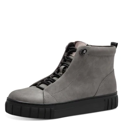 Image de MARCO TOZZI Baskets à Lacets pour Femme 2 25291 43 Bottine, DK Grey Comb, 38 EU