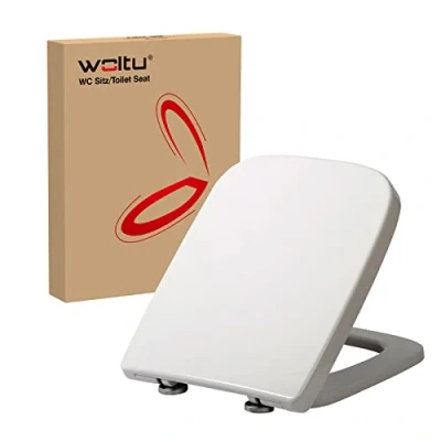 Image de WOLTU Abattant WC,Lunette WC fermeture en Douceur, Fixation Rapide,Antibactérien,Blanc