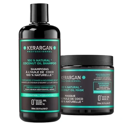 Image de Kerargan Shampoing &amp; Masque Set pour les cheveux, Taille: 1000 ml, Petrol