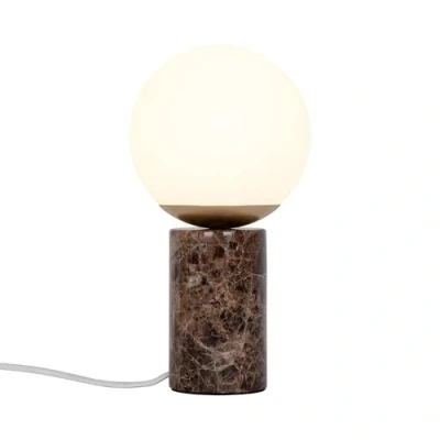 Image de Nordlux Lilly 2213575018 Lampada da tavolo, Marmo Marrone