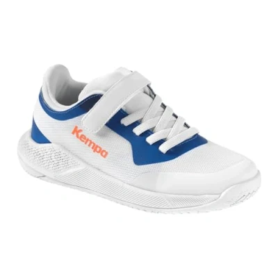 Image de Kempa Kourtfly Kids Chaussures de Handball, Blanc/Bleu, 28 EU