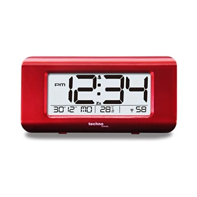 Image de Technoline WT 197 Réveil à Quartz Rouge métallisé
