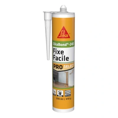 Image de SIKA Colle acrylique d’agencement SikaBond 240 Fixe Facile blanc cassé Intérieur, extérieur abrité Multi support Maintien immédiat 290 ml