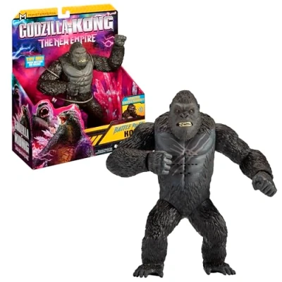 Image de MonsterVerse Godzilla x Kong, Figurine articulée de 18 cm, avec Sons et Mouvement la mâchoire, pour Les Enfants à partir 4 Ans, MN3053