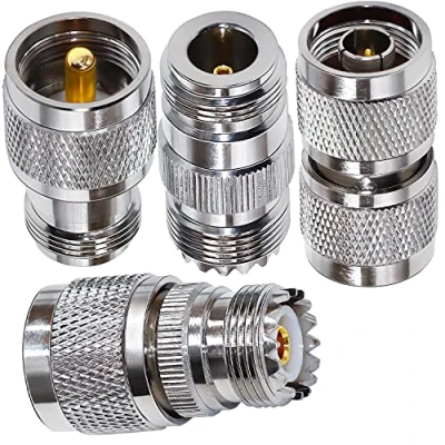 Image de TUOLNK 4 type Set UHF à N RF Kit de Connecteur d&#039;adaptateur coaxial jack pour câble coaxial/Telecom