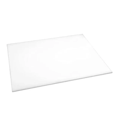 Image de Hygiplas Planche à découper haute densité, Code couleur blanc, Préparation de produits boulangerie et laitiers, Taille : 12 (H) x 600 (L) 450 mm, en PEHD, J017