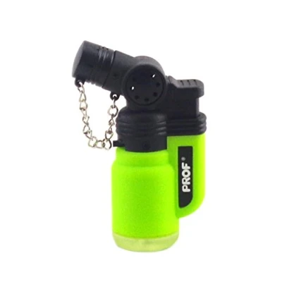 Image de Briquet Tempête Chalumeau Torche Prof Rechargeable gaz Réglable (vert)