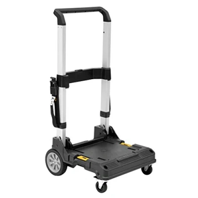 Image de DEWALT DWST1 71196 Chariot TSTAK Poignée Télescopique 3 Positions 4 Roues Robustes Avant Orientables sur 360 Capacité Maximale 100 kg