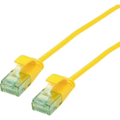 Image de ROLINE RM UTP DataCenter Câble Patch Cat.6A (Class EA), Slim, Jaune, 0,5 m
