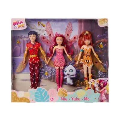 Image de Simba Mia and Me Yuko Lot de 3 poupées Elfes avec Ailes et Jambes Mobiles, Jeu, à partir Ans