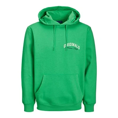 Image de JACK &amp; JONES Jorbrink Studio Sweat à Capuche Sweatshirt, Vert Island, XL Homme