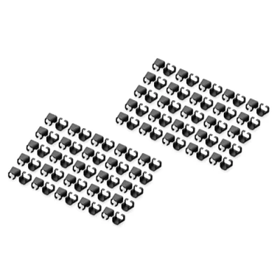 Image de DIGITUS Clips de Couleur pour câbles Patch RJ45 Organisation par des réseau 100 pièces LAN Cat 5e, 6 &amp; 6A AWG 24/7 à 27/7 Noir