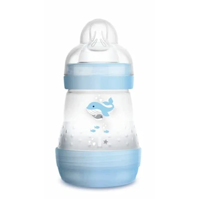 Image de MAM Biberon anti colique 160 ml de 0 à 6 mois motif Bleu